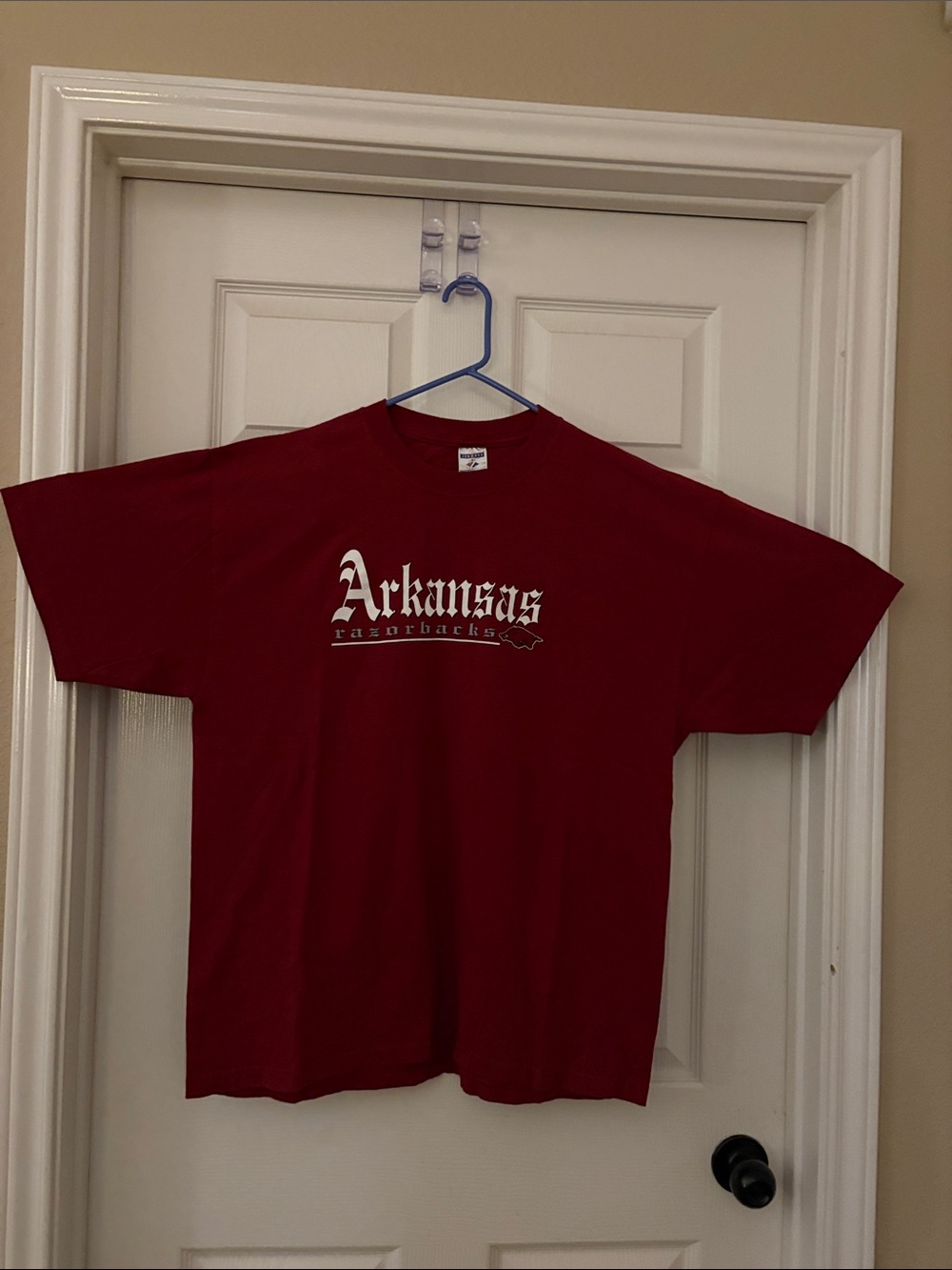 Men's Arkansas Razorbacks Red Graphic Tee size XL - 🆕